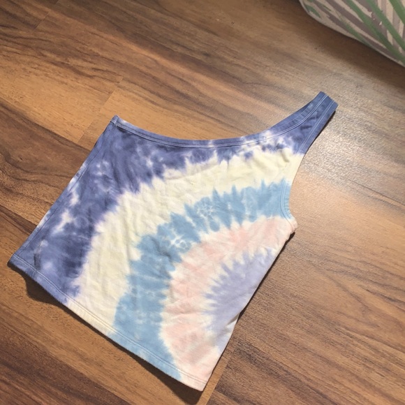 A.E Tie Dye One Shoulder Top - Picture 3 of 4